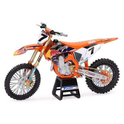 Мотоциклет NEWRAY RED BULL KTM 450SX-F RACING TEAM AARON PLESSINGER , метал и пластмаса, 1:12