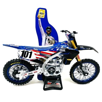 Мотоциклет NEWRAY YAMAHA YZF450 MOTOCROSS OF NATION BIKE, ELI TOMAC, метал и пластмаса, 1:12 2