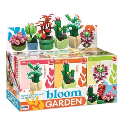 Мини конструктор BLOOM GARDEN, Вазa с цветя, 60-69 eл. 