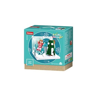 Конструктор SLUBAN B0989D / Girl's Dream season winter, 109 el.