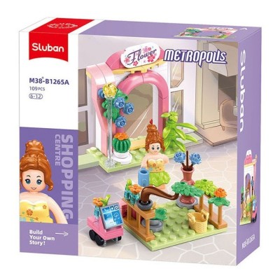 Конструктор SLUBAN B1265A / Metropolis flower shop, 109 el.