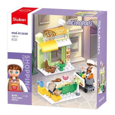 Конструктор SLUBAN B1265B / Metropolis fast food, 108 el.