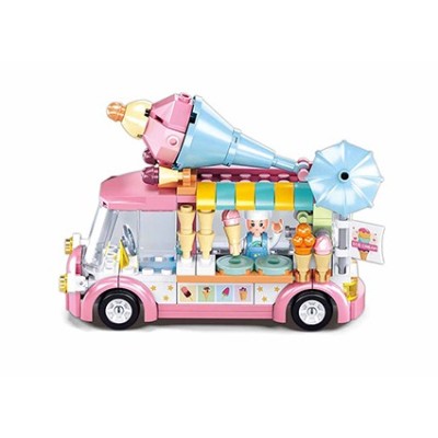 Конструктор SLUBAN B0993A / Girl's Dream ice cream truck, 145 el. 2