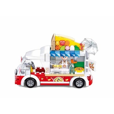 Конструктор SLUBAN B0993D / Pizza van, 156 el. 2