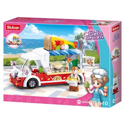 Конструктор SLUBAN B0993D / Pizza van, 156 el.