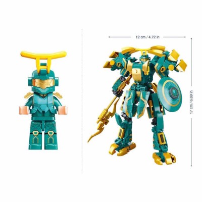 Конструктор SLUBAN B1275 / Exosuit classic of mountains and sea Azura dragon, 244 el. 2