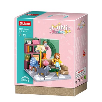 Конструктор SLUBAN B1016C / Girl's Dream living room, 219 el.