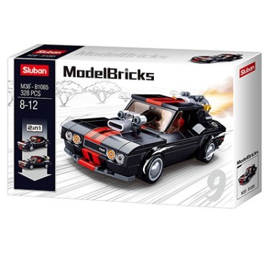 Конструктор SLUBAN B1085 / Modelbricks street racer, 328 el.