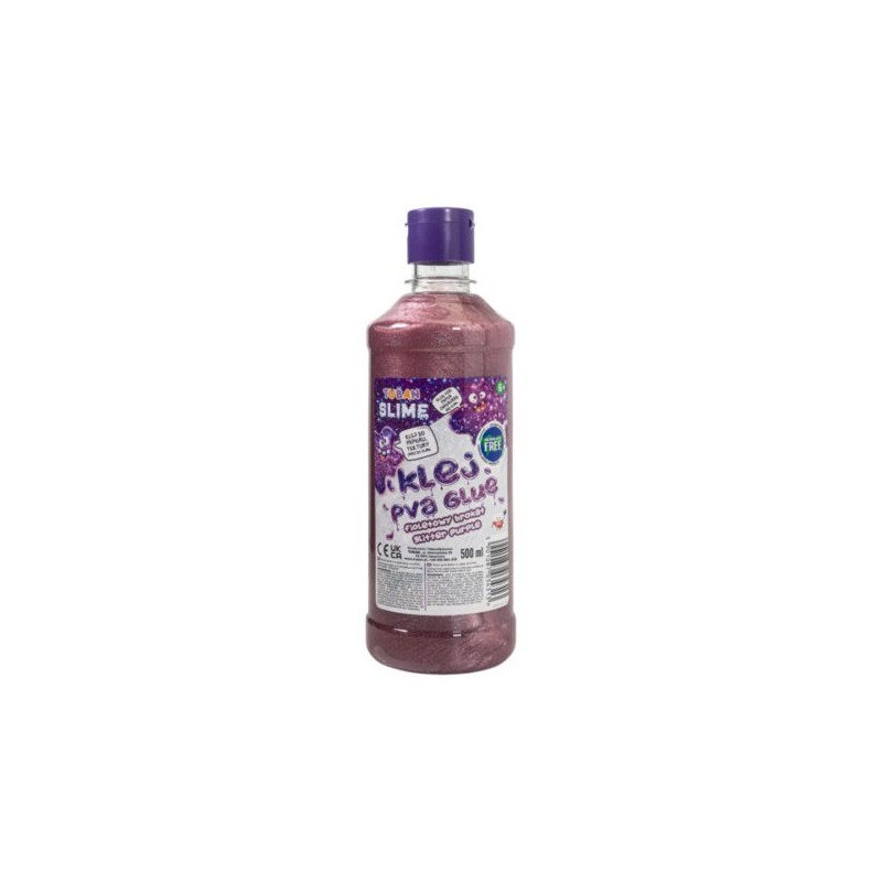 Блестящо цветно лепило за създаване на слайм – PURPLE 500 ml