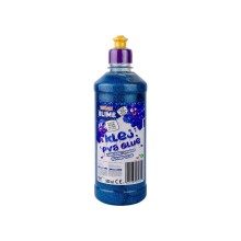 Блестящо цветно лепило за създаване на слайм – BLUE 500 ml