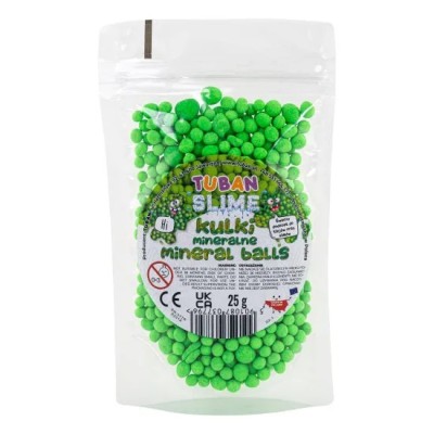 Минерални перли за добавяне в слайм – GREEN 25 g