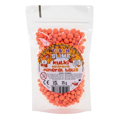 Минерални перли за добавяне в слайм – ORANGE 25 g
