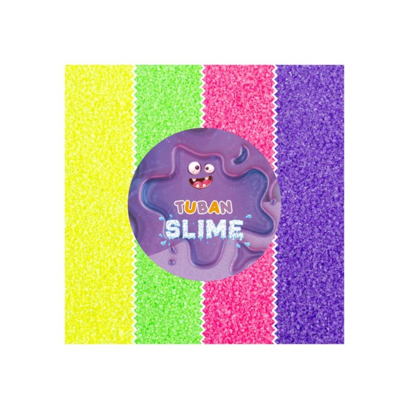 Минерален блясък за добавяне в слайм – NEON DUST – 4 COLORS 32 g