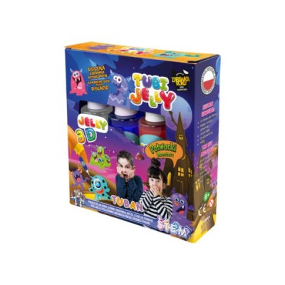 К-т за създаване на 3D гел фигури, ЧУДОВИЩА,3 цвята,TUBI JELLY SET WITH 3 COLORS – MONSTERS