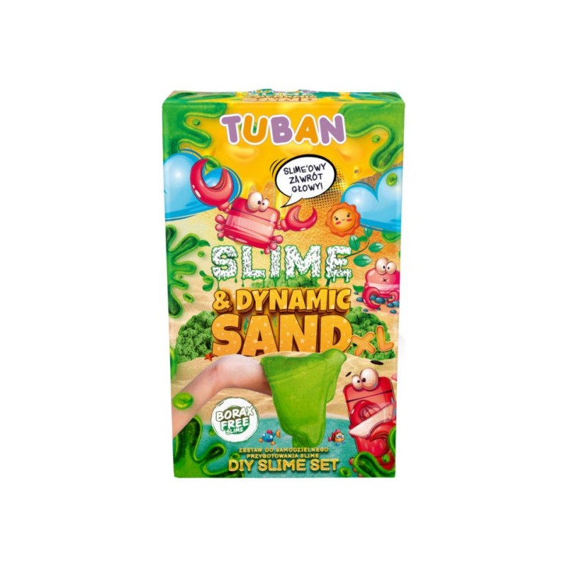 К-т НАПРАВИ САМ Слайм и динамичен пясък ХL,KIT – DIY TUBAN SLIME & DYNAMIC SAND XL