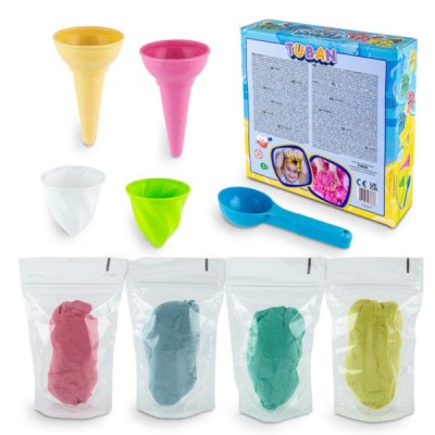 К-т за игра пухкав пясък,МАГАЗИН ЗА СЛАДОЛЕД,SET FLUFFY SAND – ICE CREAM SHOP 2