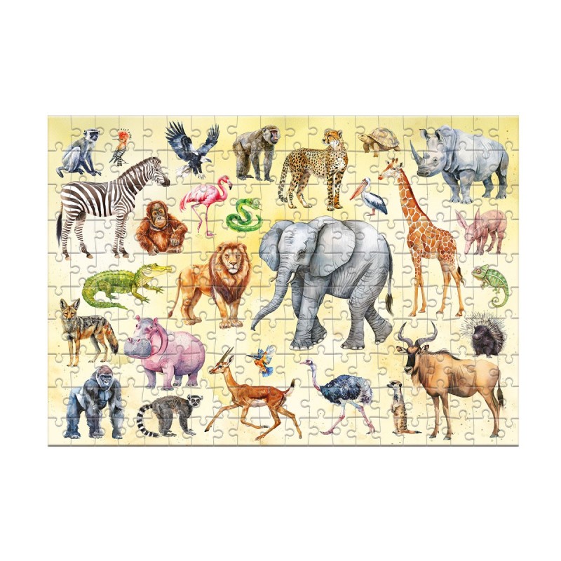 Пъзел DODO Монтесори - Сафари 200 ел.