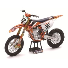 Мотоциклет NEWRAY RED BULL KTM RACING TEAM TONY CAIROLI Nr 222, метал и пластмаса, 1:10
