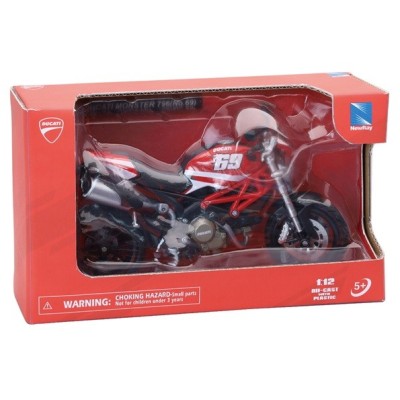 Мотоциклет NEWRAY DUCATI MONSTER 796, метал и пластмаса, 1:12 2