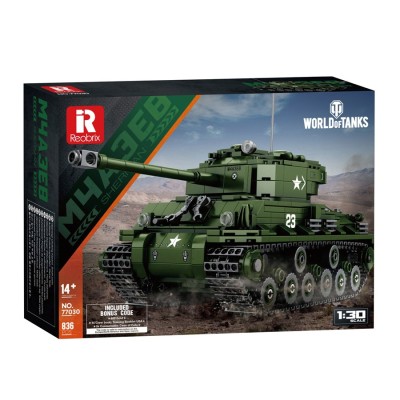 Конструктор REOBRIX 77030 Танк Sherman WoT, 836 pcs