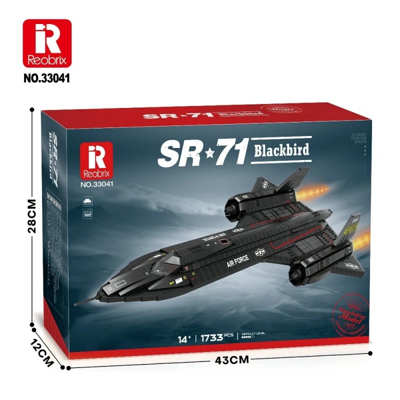 Конструктор REOBRIX Самолет SR71,1775 pcs