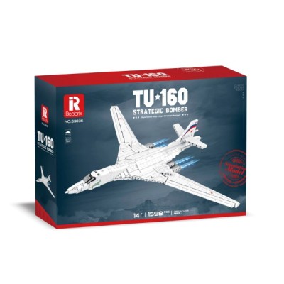 Конструктор REOBRIX Самолет TU160, 1598 pcs