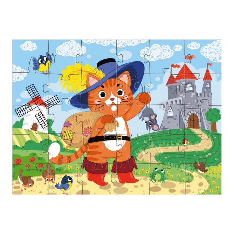 Пъзел ДОДО Котаракът в чизми, 30 pcs