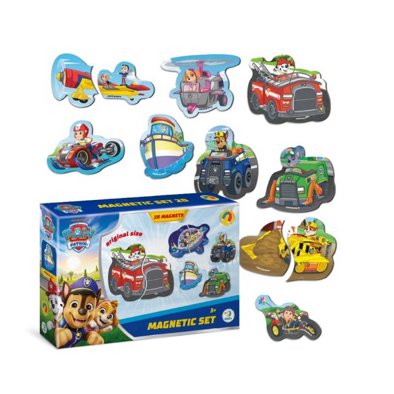 Магнитни фигури ДОДО Paw Patrol Road Adventures, 20 pcs