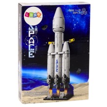 LEAN TOYS Конструктор Космическа ракета с три степени,69 ел