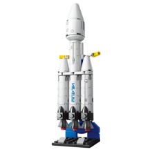 LEAN TOYS Конструктор Космическа ракета с три степени,69 ел