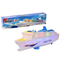 LEAN TOYS Голям круизен кораб със звуци и светлини, 50 см