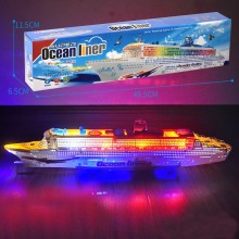 LEAN TOYS Голям круизен кораб със звуци и светлини, 50 см