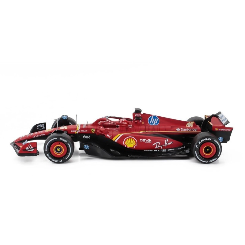 Метален автомобил BURAGO - 1/24 - FERRARI F1 SF-24 TEAM SCUDERIA FERRARI
