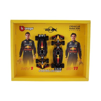 Метален автомобил к-т 2 бр BURAGO - 1/43 - RED BULL SET F1 2X RB20 TEAM ORACLE R 2