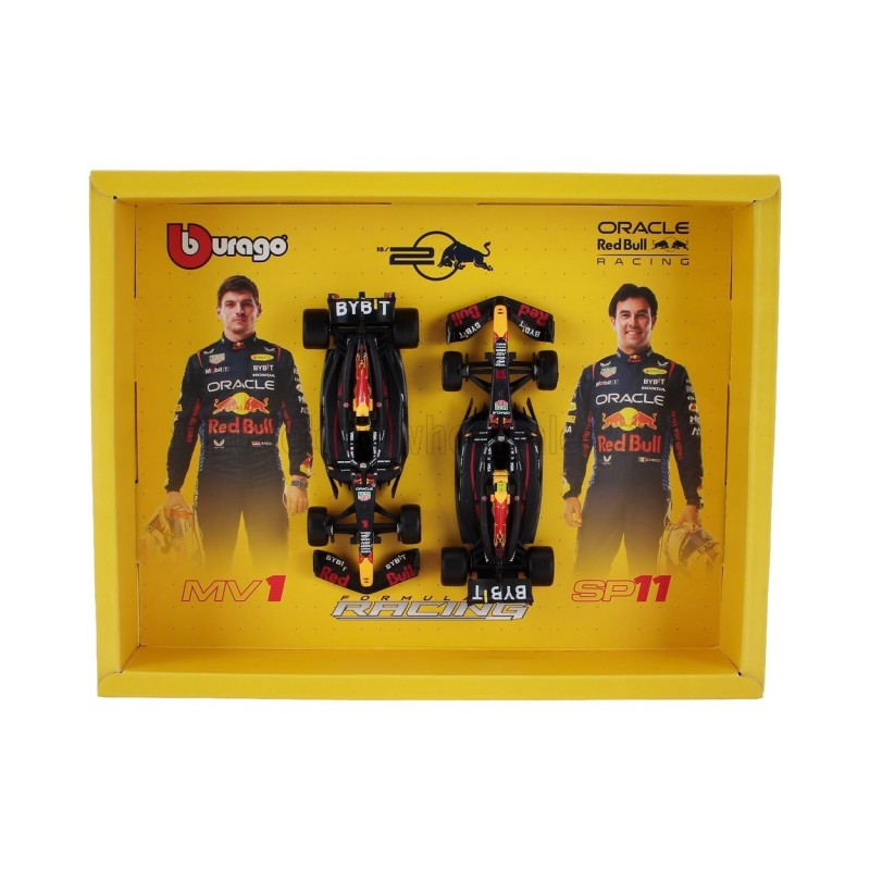 Метален автомобил к-т 2 бр BURAGO - 1/43 - RED BULL SET F1 2X RB20 TEAM ORACLE R
