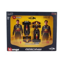 Метален автомобил к-т 2 бр BURAGO - 1/43 - RED BULL SET F1 2X RB20 TEAM ORACLE R