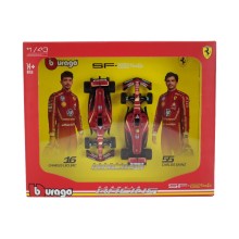 Метален автомобил BURAGO - 1/43 - FERRARI SET F1 2X SF-24 TEAM SCUDERIA FERRARI SEASON 2024