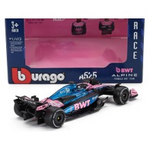 Метален автомобил BURAGO - 1/43 - ALPINE F1 A525 TEAM BWT ALPINE N 10 PIERRE GASLY