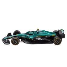 Метален автомобил BURAGO - 1/43 - ASTON MARTIN F1 AMR25 TEAM ARAMCO N 14 FERNANDO ALONSO