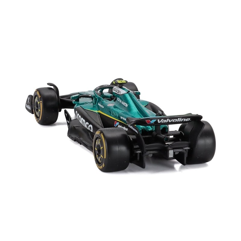 Метален автомобил BURAGO - 1/43 - ASTON MARTIN F1 AMR25 TEAM ARAMCO N 14 FERNANDO ALONSO