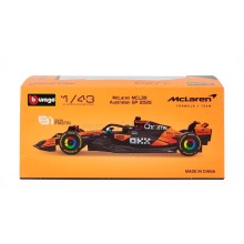 Метален автомобил BURAGO - 1/43 - McLAREN F1 MCL39 TEAM MCLAREN N 81 OSCAR PIASTRI