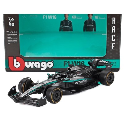 Метален автомобил BURAGO - 1/43 - MERCEDES GP F1 W16 TEAM AMG PETRONAS LUIGGI ANTONELLI