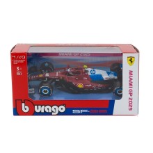 Метален автомобил BURAGO - 1/43 - FERRARI F1 SF-25 TEAM SCUDERIA FERRARI N 44 L. 