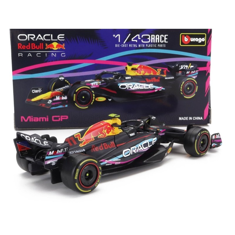 Метален автомобил BURAGO - 1/43 - RED BULL F1 RB19 TEAM ORACLE RED BULL SERGIO PEREZ