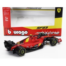Метален автомобил BURAGO - 1/43 - FERRARI F1 SF-23 TEAM SCUDERIA FERRARI N 55 CARLOS SAINZ