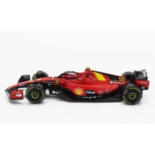 Метален автомобил BURAGO - 1/43 - FERRARI F1 SF-23 TEAM SCUDERIA FERRARI N 55 CARLOS SAINZ