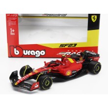 Метален автомобил BURAGO - 1/43 - FERRARI F1 SF-23 TEAM SCUDERIA FERRARI N 55 CARLOS SAINZ