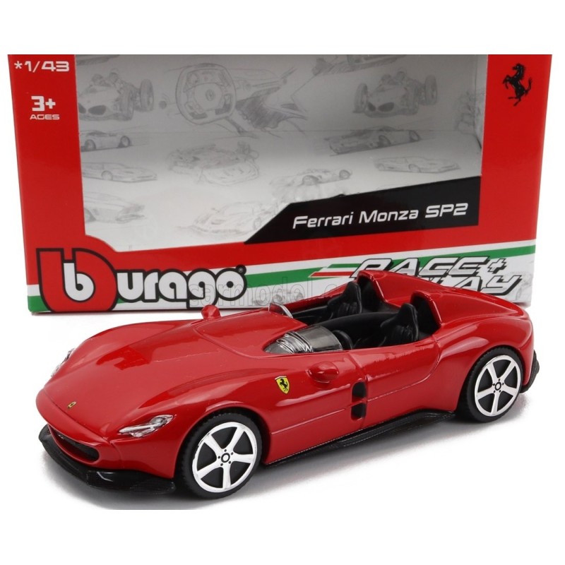 Метален автомобил BURAGO - 1/43 - FERRARI MONZA SP2 2018