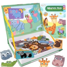 Монтесори Магнитна игра-Животни от джунглата,47 ел