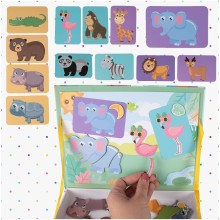 Монтесори Магнитна игра-Животни от джунглата,47 ел